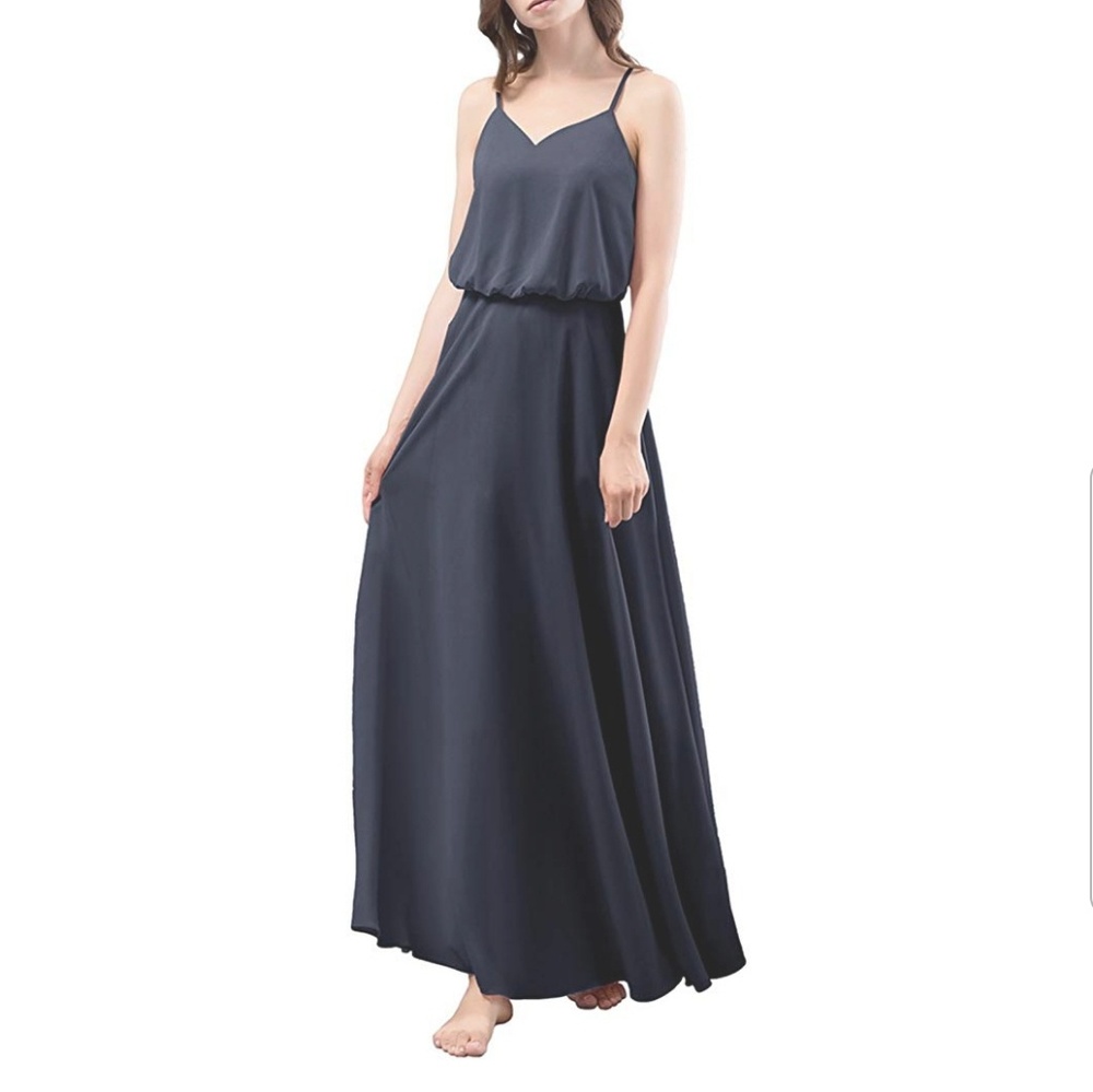NEW! Navy Blue Long Bridesmaid Dress